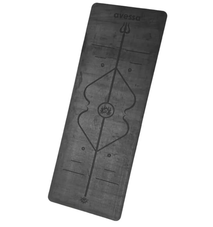 AVESSA RYM-BLACK KAUÇUK YOGAMAT SİYAH RENK 183*68*0,5 CM