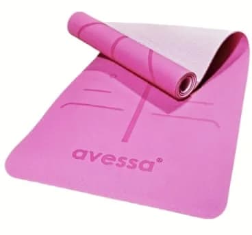 AVESSA TPE-40 ÇİFT RENK PLATES MİNDERİ TPE PEMBE 183*61*0,6 CM