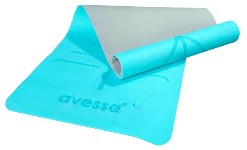 AVESSA TPE-60 ÇİFT RENK PLATES MİNDERİ TPE TURKUAZ 183*61*0,6 CM